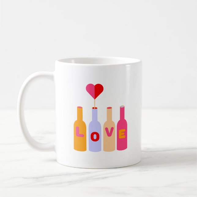 Tasses à café colorées (Gauche)