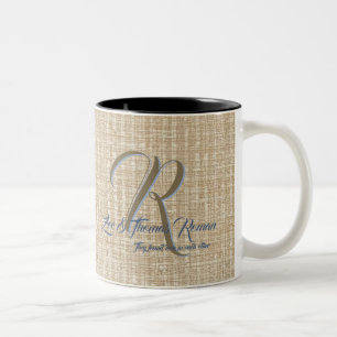 Tasses à café de mariage personnalisées beige