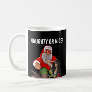 TASSES À CAFE DE NOËL FILLE MÉCHANTE PÈRE NOËL