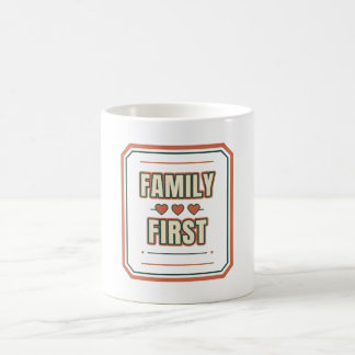 Tasses à café en céramique Family First Linked Hea