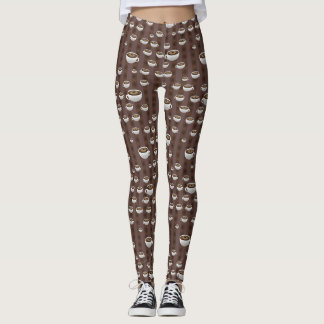 Tasses à café et bandes Leggings