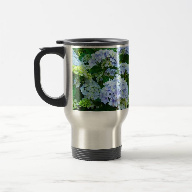 Tasses à café Fleurs d'Hydrangea Bleu d'Été (Gauche)
