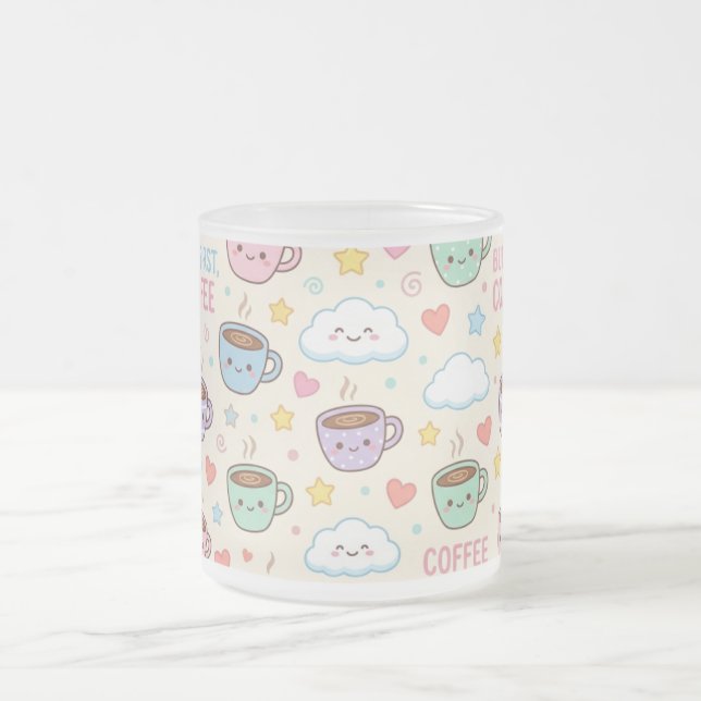 Tasses à Café Mignonnes Motif Kawaii Mug (Centre)