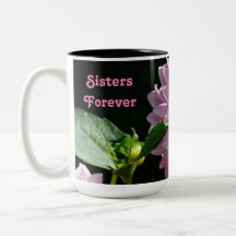 Tasses à café Sœurs pour toujours Fleurs de Dahlia
