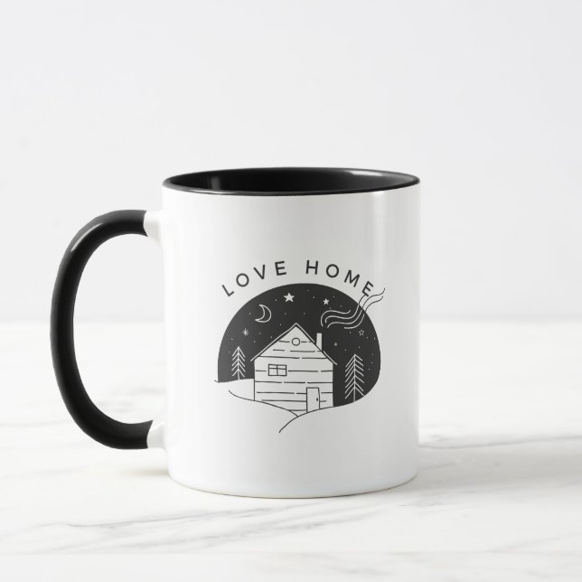 Tasses à café sur le thème de l'amour familial (Gauche)