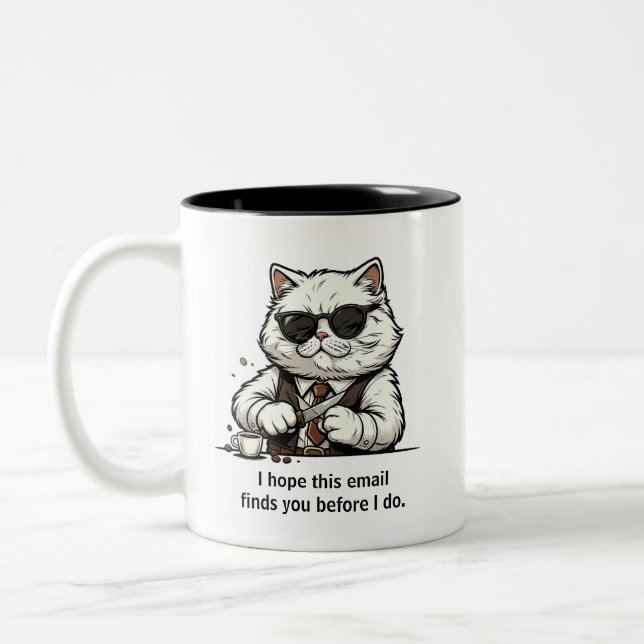 Tasses à café Typographie drôle Collègue de bureau (Gauche)