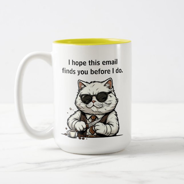 Tasses à café Typographie drôle Collègue de travai (Gauche)