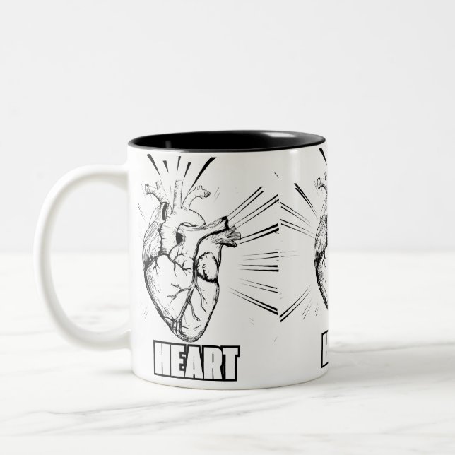 TASSES À MOTIF DE COEUR (Gauche)
