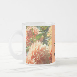 Tasses à thé Fleurs de Dahlia Orange Tasse à thé