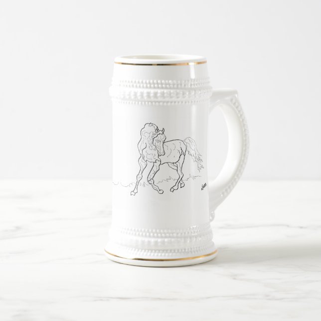 Tasses :  Arabes  (Devant droit)