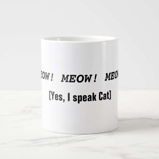 Tasses avec le thème drôle de chat (Devant)