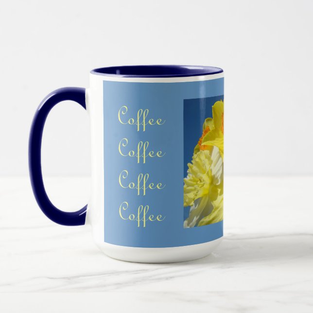 Tasses Café Café avec des amis Mugs Jonquilles Fle (Gauche)