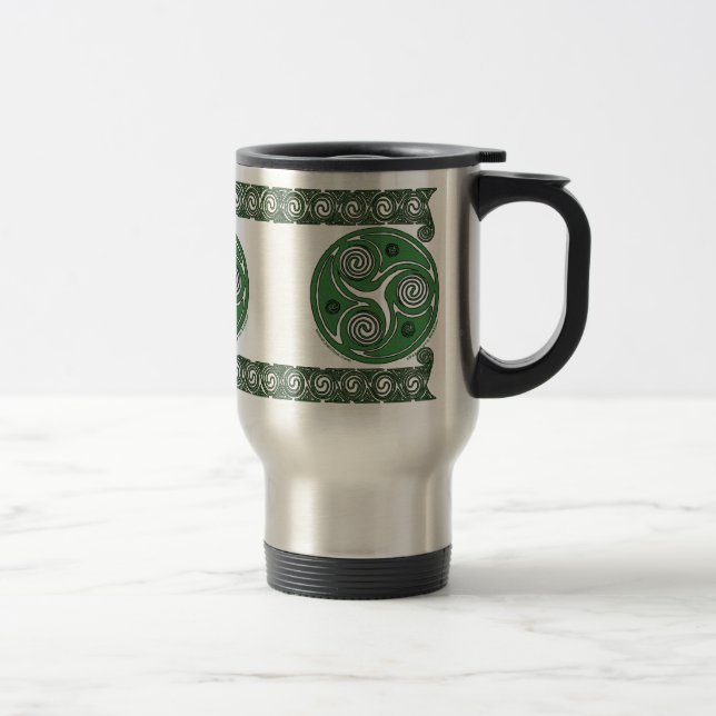 Tasses celtiques en spirale de Triskel d'Irlandais (Droit)