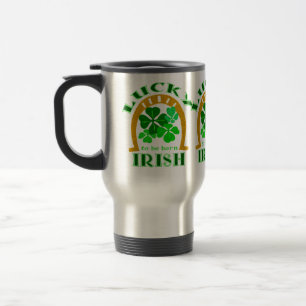 Tasses chanceuses de voyage d'Irlandais