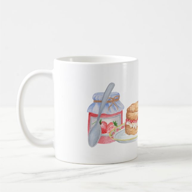 Tasses crèmes britanniques de thé (Gauche)