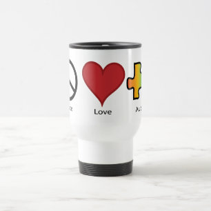 Tasses d'autisme d'amour de paix