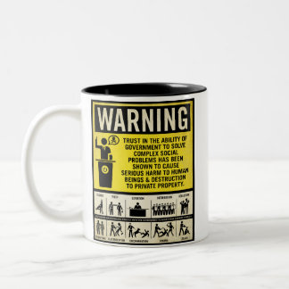 Tasses d'avertissement de gouvernement