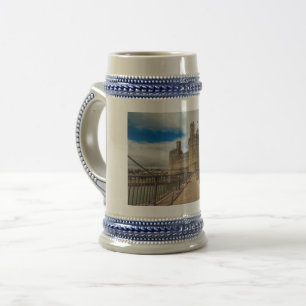 Tasses de bière du château de Caernarfon au Pays d