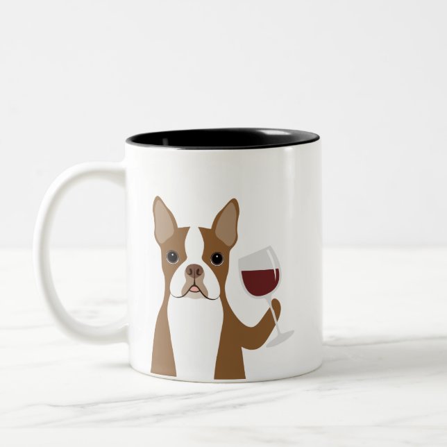 Tasses de Boston Terrier (Gauche)