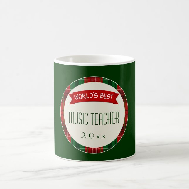 Tasses de cadeau de Noël de plaid de vacances de (Centre)