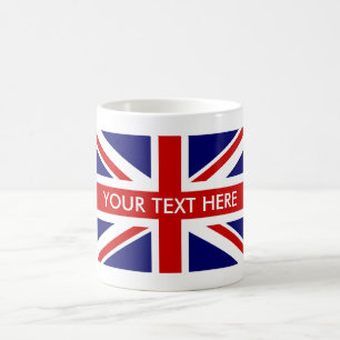 Tasses de café britanniques faites sur commande de