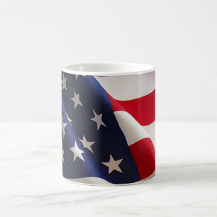 Tasses de café de drapeau américain