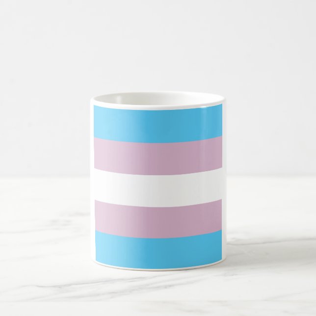 Tasses de café de drapeau de transsexuel (Centre)