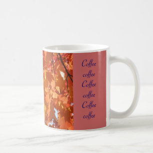 Tasses de café de feuilles d'automne cadeaux