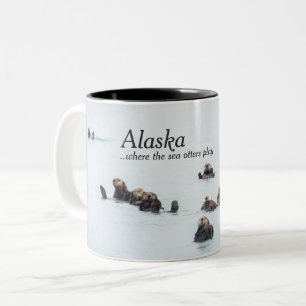 Tasses de café de l'Alaska - loutres de mer
