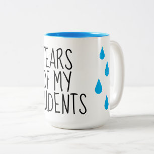 Tasses de café drôle de professeur des larmes de m