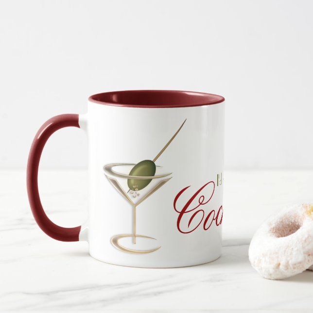 Tasses de café drôles de salon de cocktail (Avec donut)