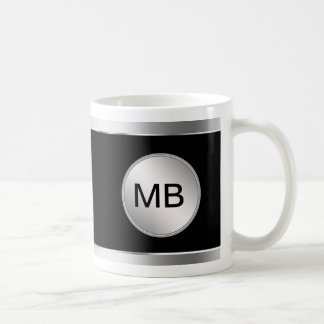 Tasses de café du monogramme des hommes