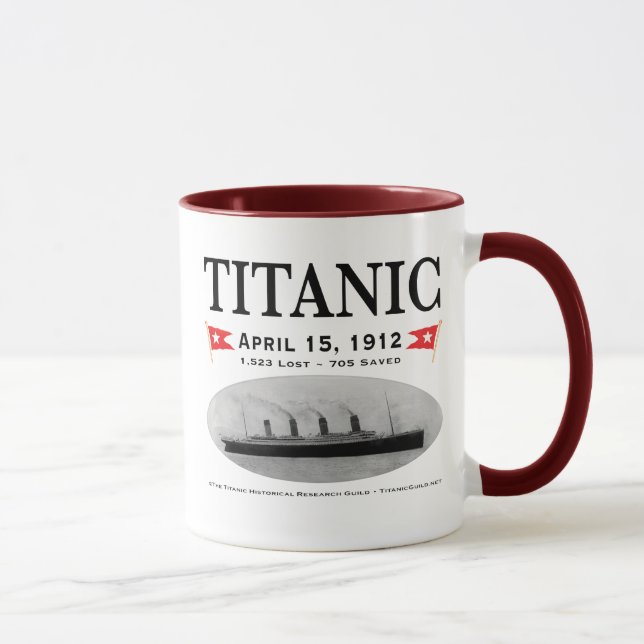 Tasses de café titaniques de bateau de fantôme, (Droite)
