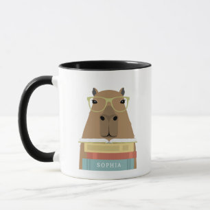 Tasses de capybara lisant