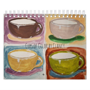 Tasses de couleur par Clancy Calendrier