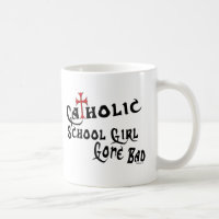 Tasses de fille d'école catholique