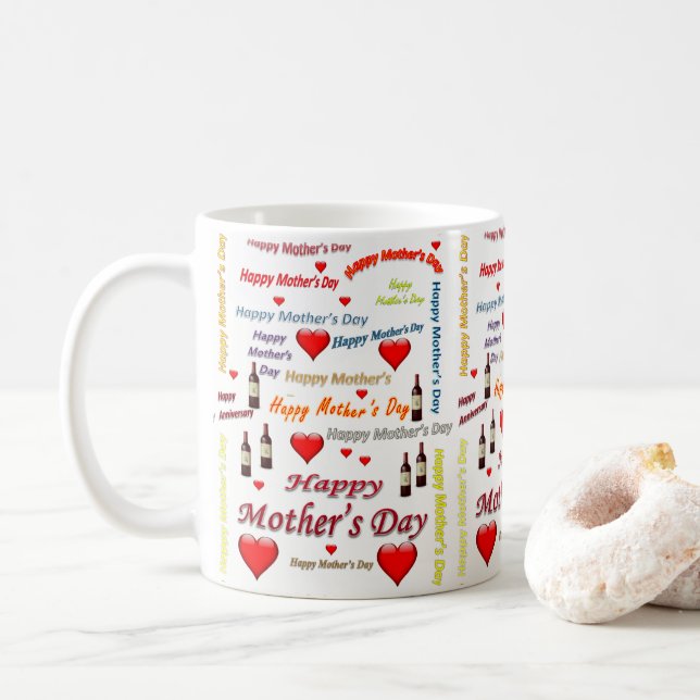 Tasses de la fête des Mères (Avec donut)