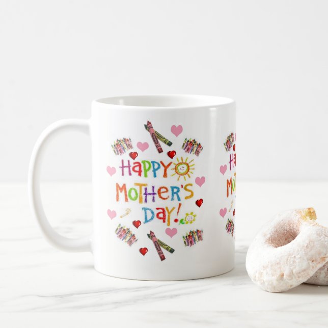 Tasses de la fête des Mères (Avec donut)