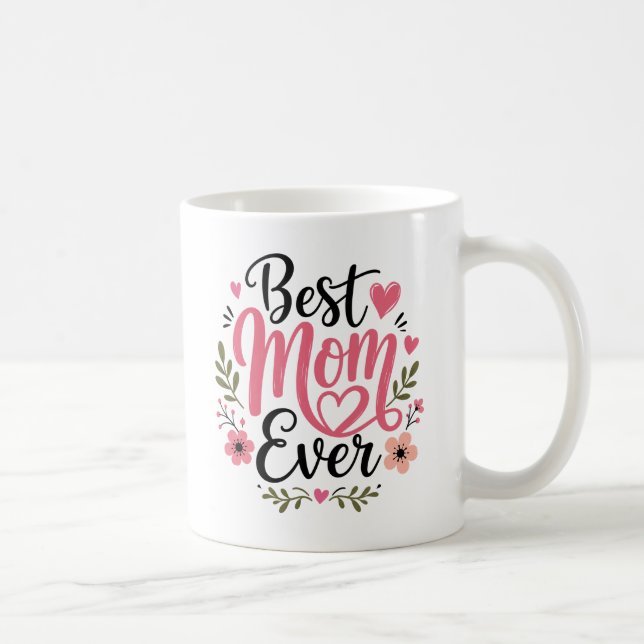 Tasses de la fête des mères mignonnes Meilleure ma (Droite)