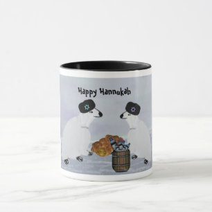 Tasses de nuits de Hannukah d'ours blancs