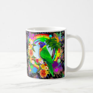 Tasses de perroquet de Lorikeet d'arc-en-ciel