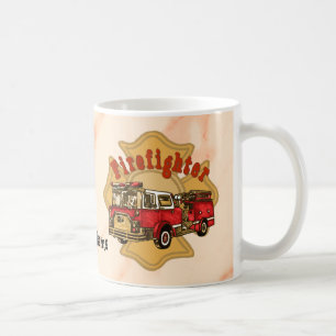 Tasses de pompiers de camion de pompiers