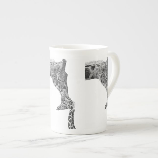 Tasses de spécialité de girafe et de veau (Devant droit)