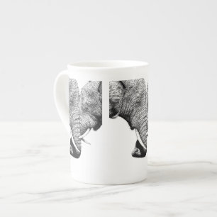 Tasses de spécialité d'éléphants africains