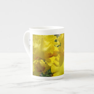 Tasses de thé Party fleurs d'Iris Jaune Floral