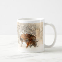 Tasses de tigres d'hiver