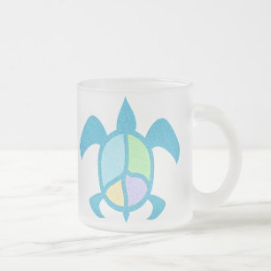 Tasses de tortue de mer de paix