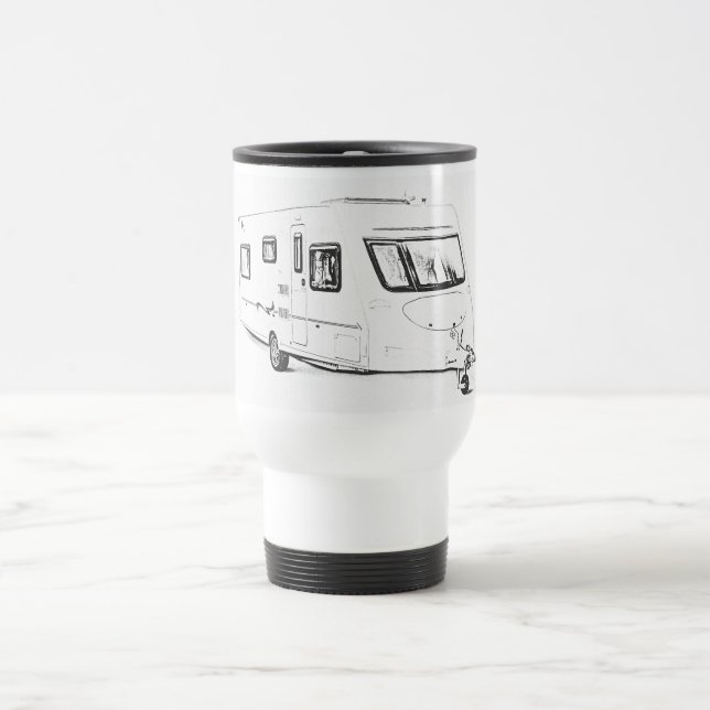Tasses de voyage de conception de "caravane" (Centre)