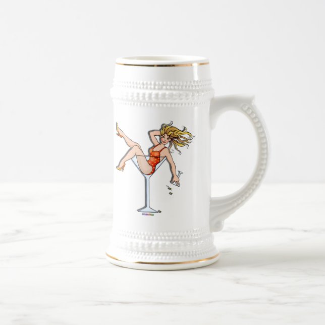 Tasses de voyage, tasses - fille dans un Martini, (Droite)