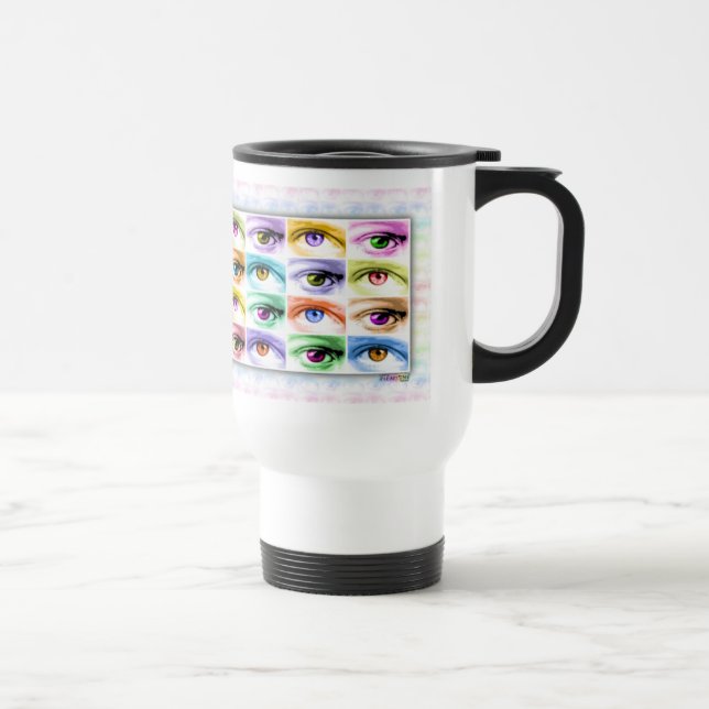 Tasses de voyage - yeux d'art de bruit (Droite)